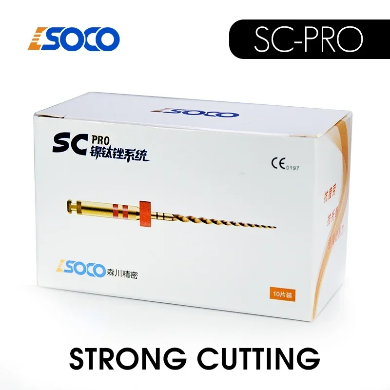 

COXO SC-PRO 5/10 Boxes Dental Thermally Activated Rotary Instruments Super Cutting Ability Root Canal Preparation Anti-Fracture