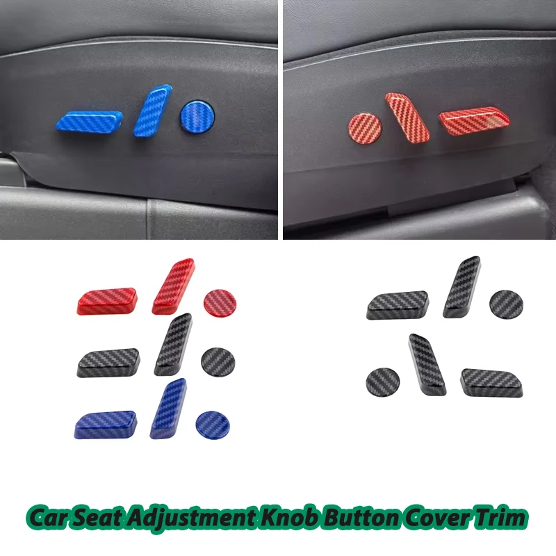 For Tesla Model 3 2016-2022 Model Y 2021 -2025 ABS Car Seat Adjustment Knob Button Switch Cover Trim  Accessories