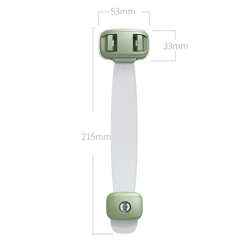 

Plastic Baby Safety Lock Anti-pinch Hand Double Snap Drawer Door Lock Child Protection Strong Fixation Refrigerator Door Lock