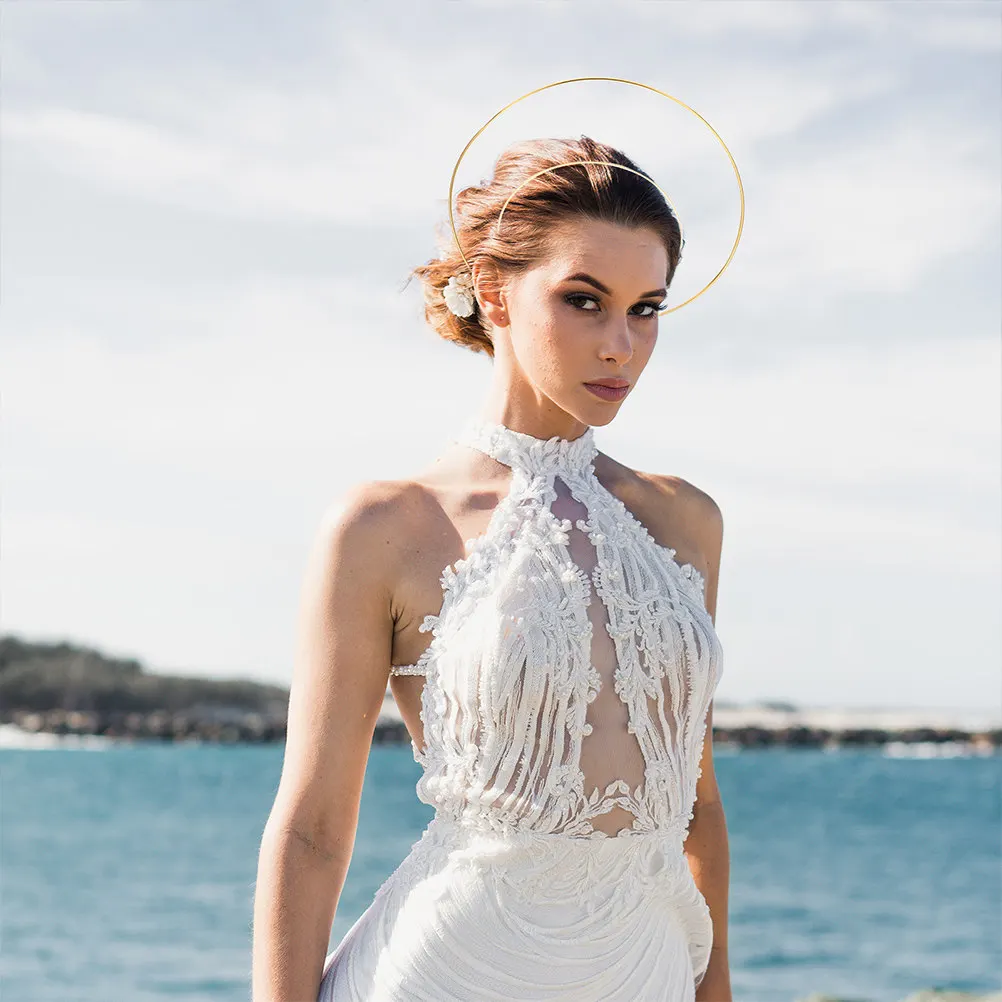 

2Pcs Creative Double Layer Crown Headband Alloy Wedding Headdress for Women Bridal Crown Hair Decor Ceremony Dance Party