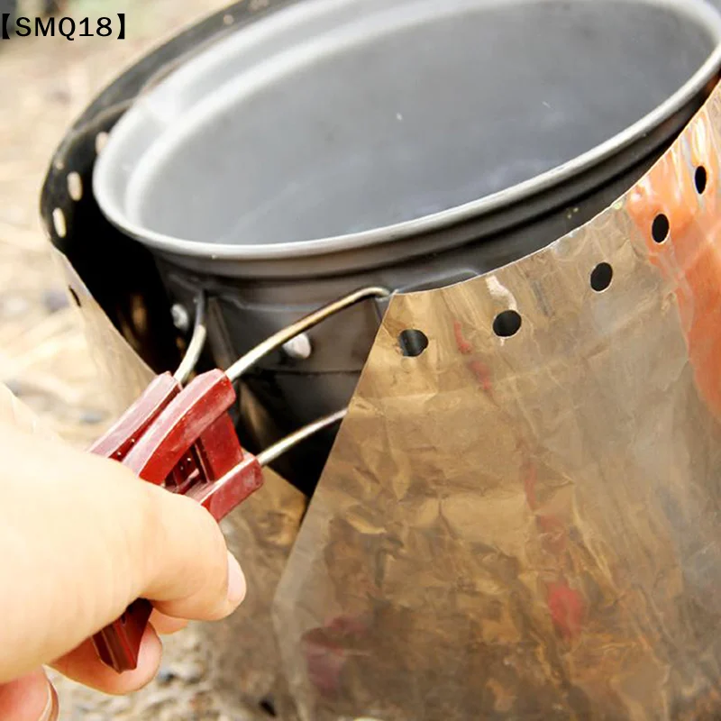 Gas Stove Titanium Wind Shield - Outdoor Camping Gas Stove ulasan dan harga