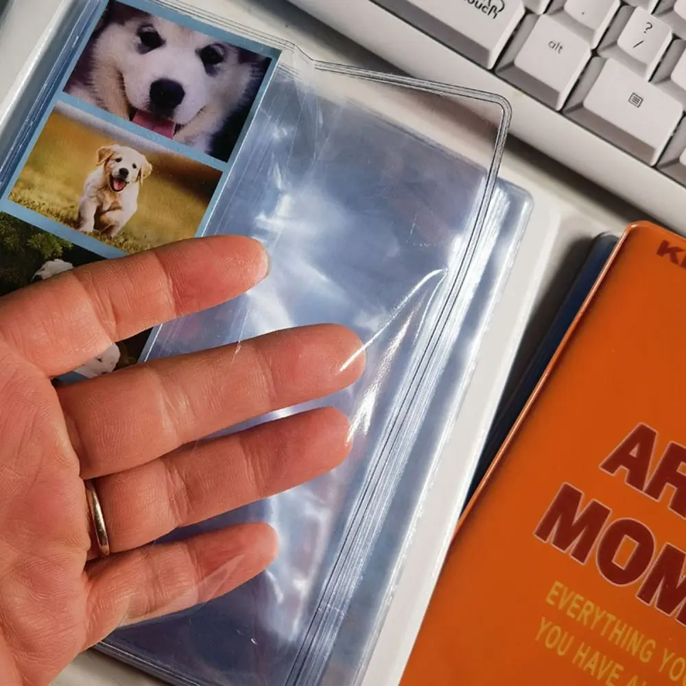 Cute Cartoon 4 Continuous Shooting Albums Clear Pockets with Inner Page Photo Album Holder PVC 64 Pockets