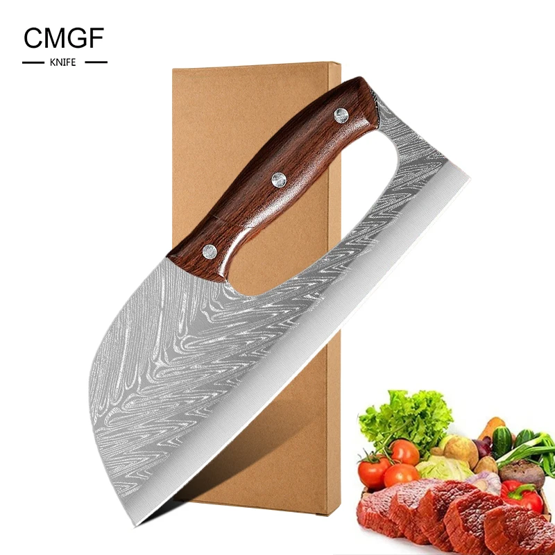 CMGF New Labor-saving Kitchen Knife Household Ladies Vegetable and Fruit Slicing Knife Chef's Ultra Sharp Meat Cleaver