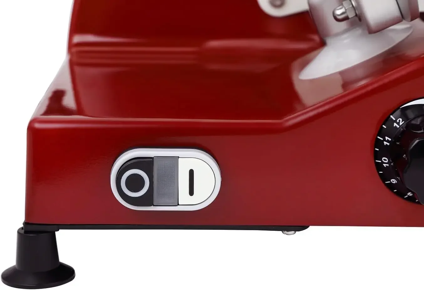 Chromium-plated Steel Blade Electric Deli Meat Cheese Food Slicer with Serving Plate Commercial and for Home use 240W BESWOOD250