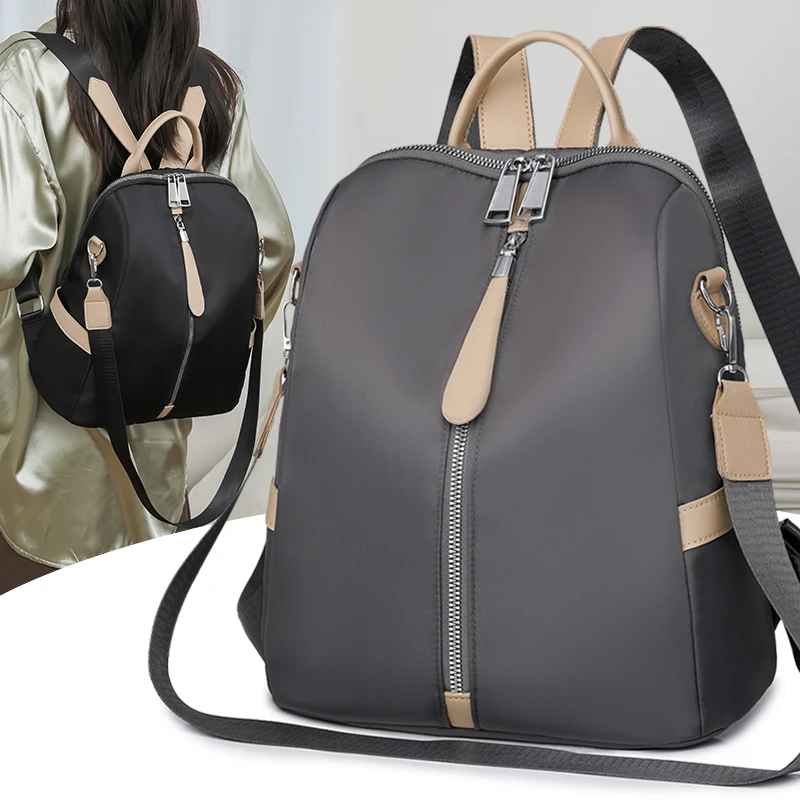 

Casual women's nylon trendy solid color new shoulder bag backpack handbag bags for woman ita bag school bag mochila 백팩 bolsos