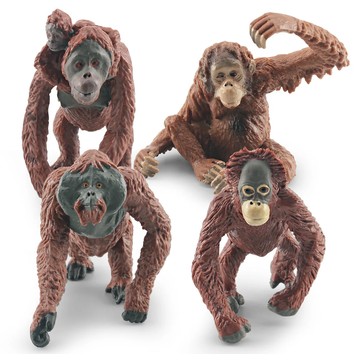 

Children's Science and Education Cognitive Monkey Model Static Simulation Red Ape Sand Table Decoration Children's Toys