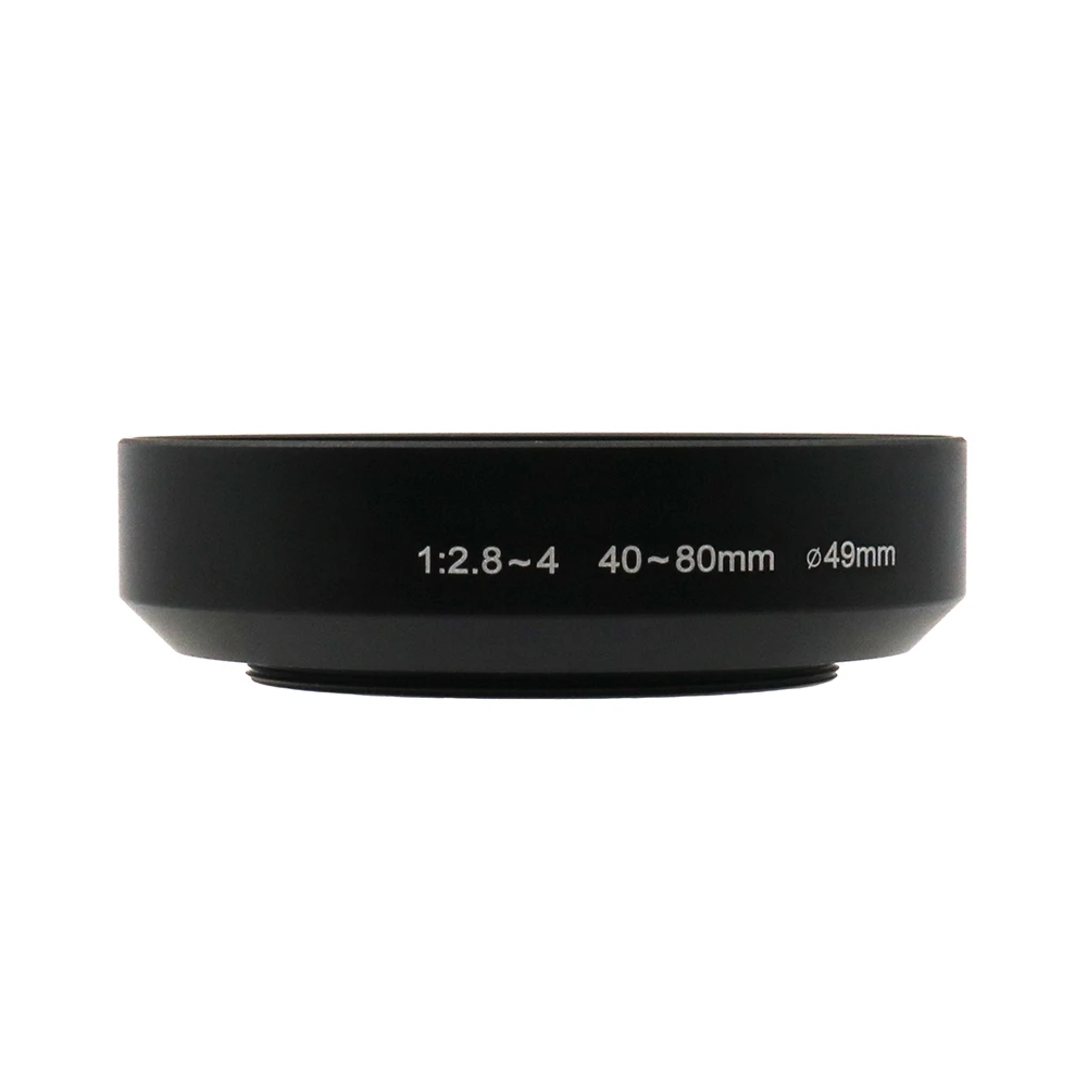 LinGo 49mm Screw-in Lens Hood Metal Lens Hood Shape Shade For Pentax ZOOM 1:2.8~4 40~80mm