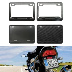 Motorcycle License Plate Frame Universal Rustproof 2 Hole Motorbike Front Rear License Plate Holder Protective Cover Replacement