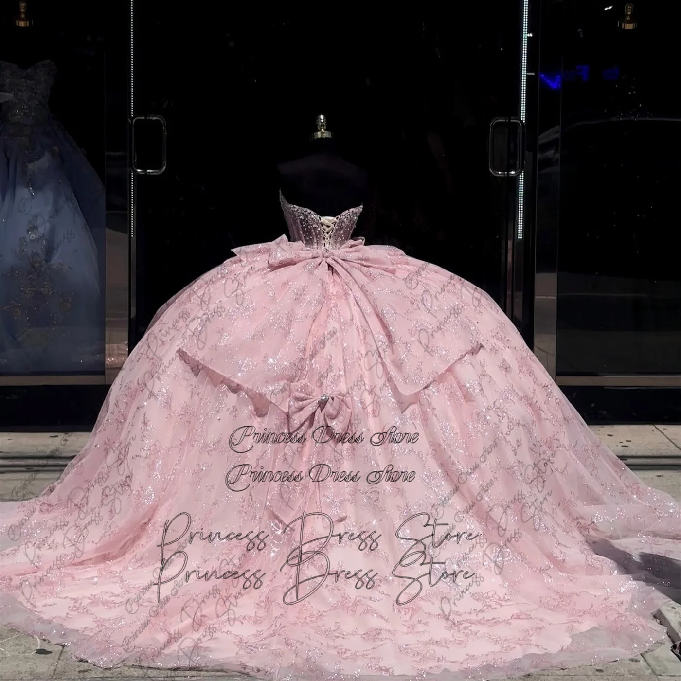 Lavanda-Vestidos De quinceañera para niña, vestido De baile De princesa con lentejuelas, fiesta De cumpleaños, graduación, 16 Años