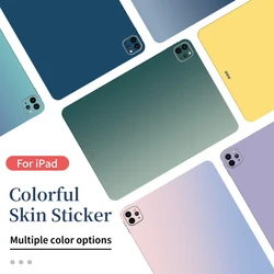 Gradient Color Sticker For 2022 iPad 10 Pro 11/12.9 9th 2021 Air 2/3/4 Mini 6 9.7/10.5 inch Colorful Skin for M4 Pro 11/13