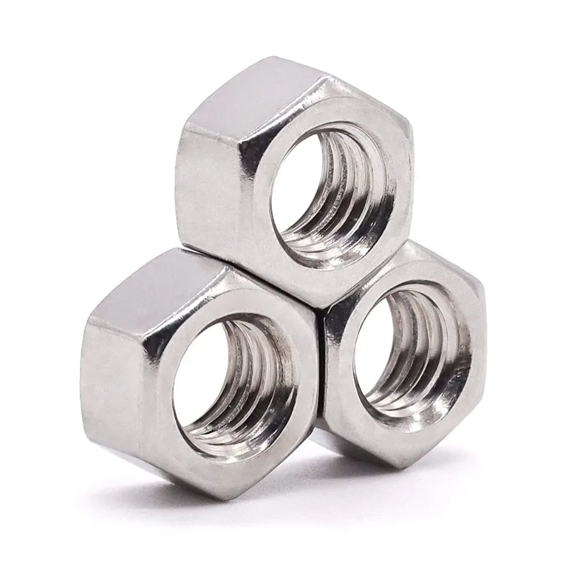 M3 M4 M5 M6 M8 M10 Coarse Hexagon Nuts Metric Stainless Steel Hex Nuts Hardware Assortment Kit Locking Nuts Screw Bolts Fastener