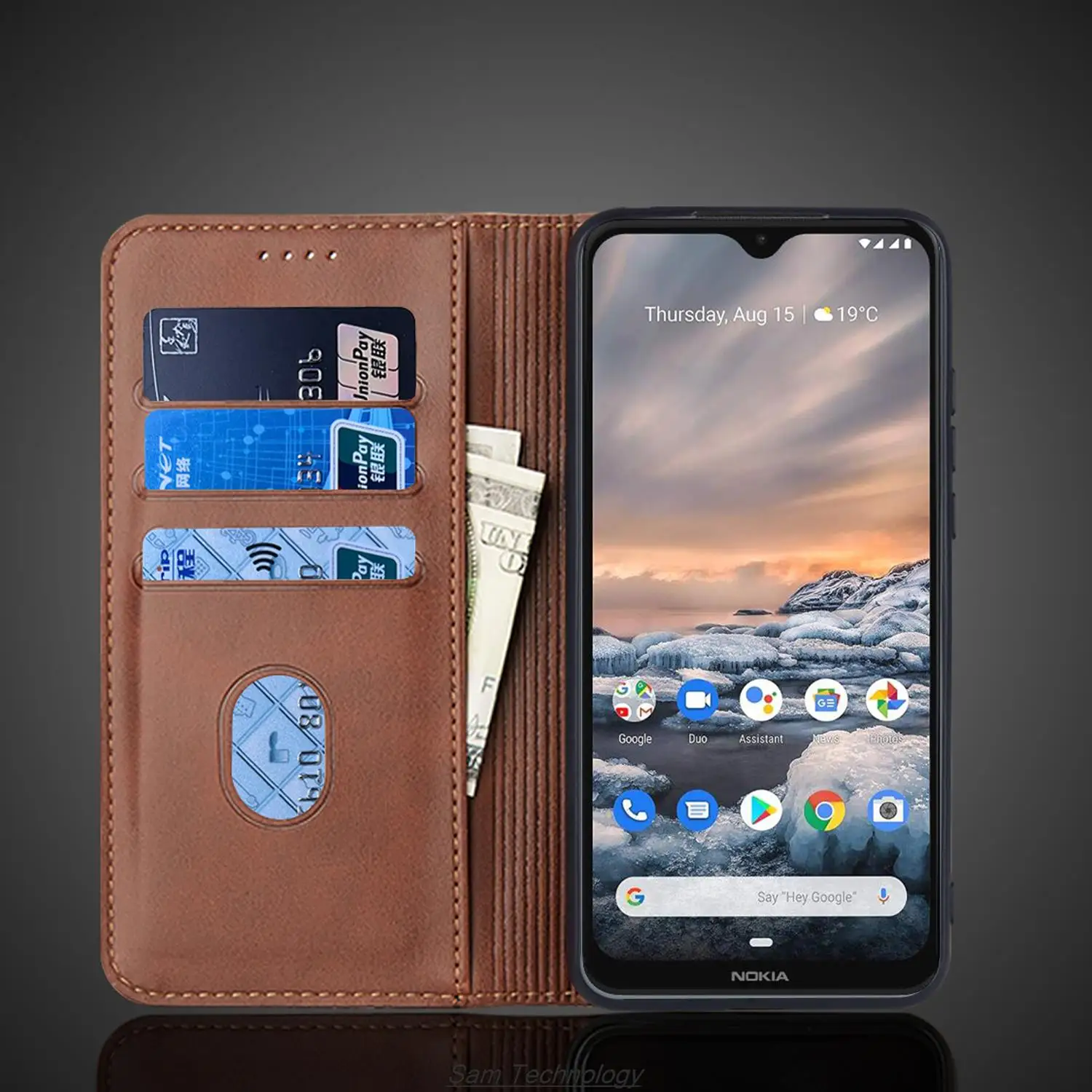 Magnetic attraction Leather Case for Nokia 6.2 / Nokia 7.2 Holster Flip Cover Case Wallet Phone Bags Fundas Coque