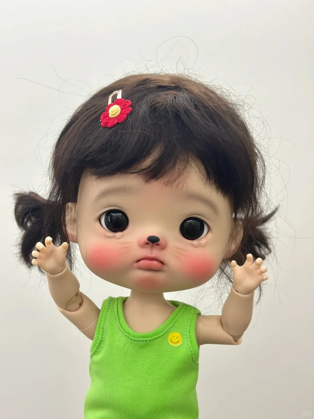 New BJD SD DOLL 1/12 Dianmei ob11 Dianbro Qbaby Puppy Girl Huhu body blythe ACGN animal resin bodymold DIY toy free shipping