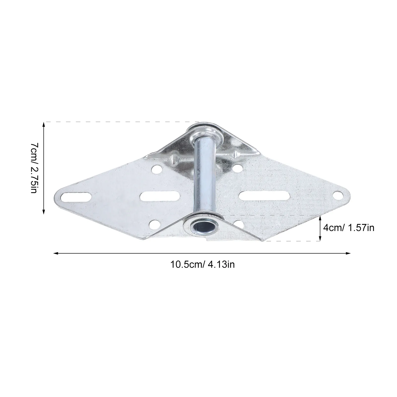 2pcs Garage Door Hinges Heavy Duty High Load Capacity Metal Bracket For Residential Light Commercial Use Smooth Low Noise