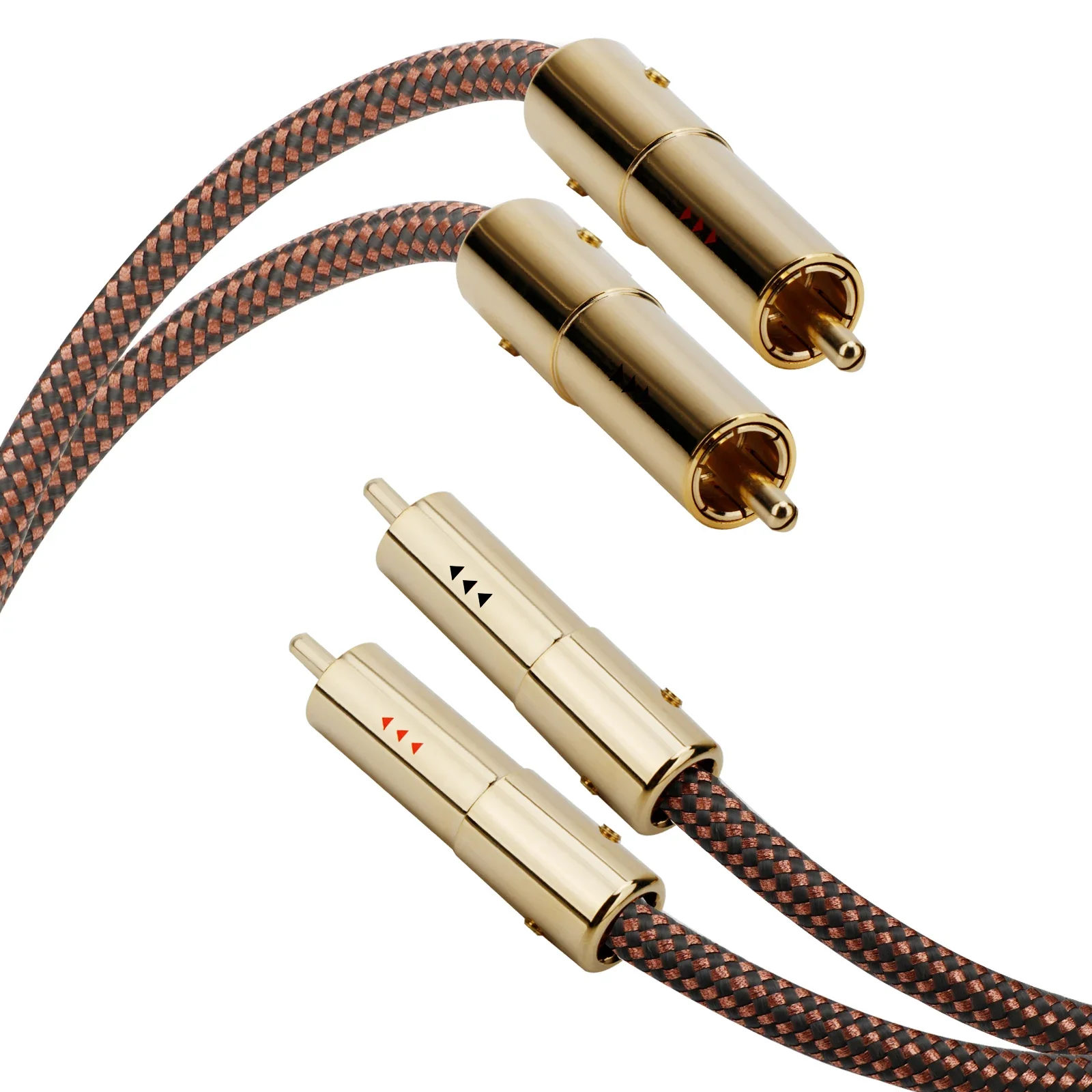 1 Pair Accuphase 40th Edition OCC RCA/XLR Interconnect HiFi Signal Cable Oxygen-Free Copper Core, Double Shielding