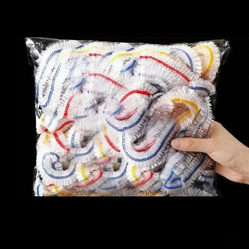 500 coperture elastiche per alimenti, coperchio in plastica per ciotola usa e getta, coperchi elasticizzati rettangolari per involucri sigillanti per la freschezza della cucina