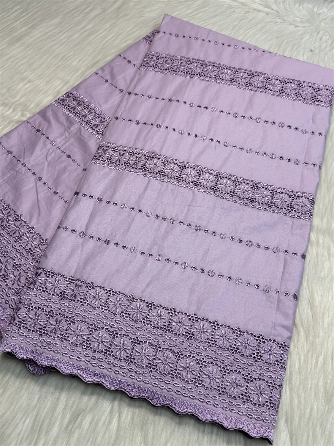 

Pure Color 5 Yard Nigerian 100% Cotton Polish Satin Embroidery Fabric High Quality Swiss Voile Lace Material For Men Dubai Style