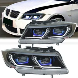 Car Led Headlights For BMW E90 Headlight Assembly 3-Series 2005-2012 318i 320i 325i Upgrade Full Led Front Lights Accessories
