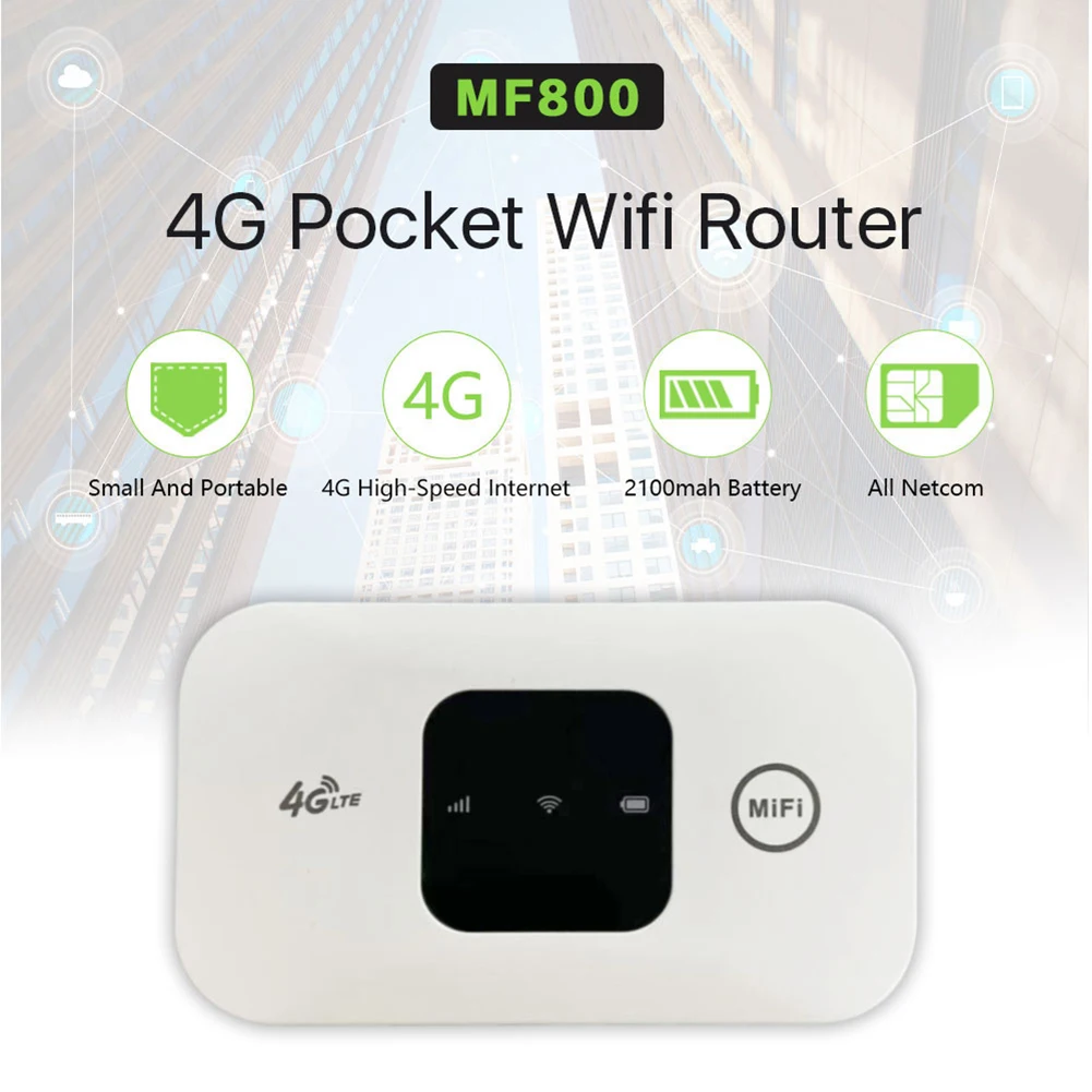 High Speed Mini Router with SIM Card Slot Wireless 4G LTE Router 4G LTE Modem Router for RV Travel Vacation Camping Remote Area