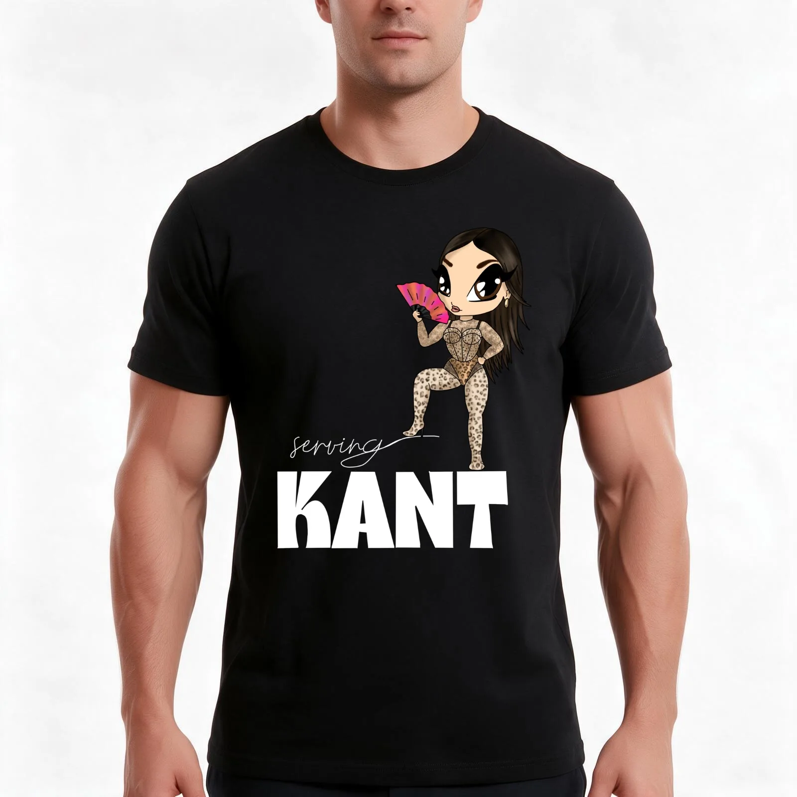 MIRIANA Conte Serving Kant - Malat Eurovision 2025 - white T-Shirt, Summer Casual Cotton Tee, Oversized Streetwear Tops