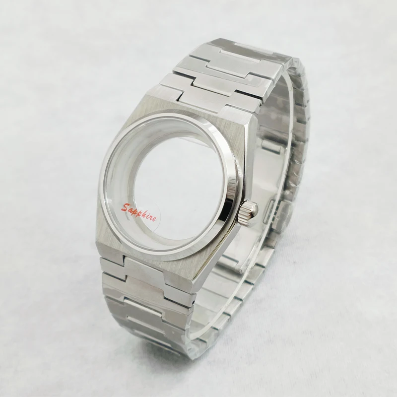 

PRX Super Player Case Sapphire Glass Watch Cases Fits 4R35 NH35 NH36 Movement Transparent Back Cover PRX Watch Case Parts