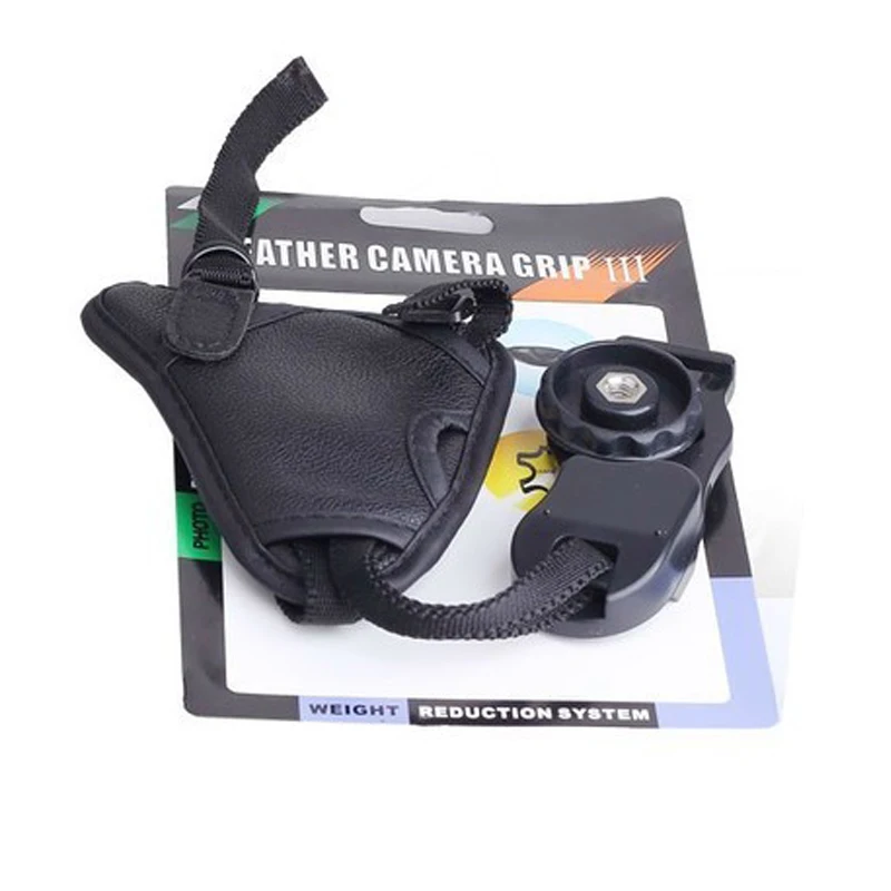 camera  Black large triangle Leather Soft Wrist Hand strap for canon nikon SLR/DSLR