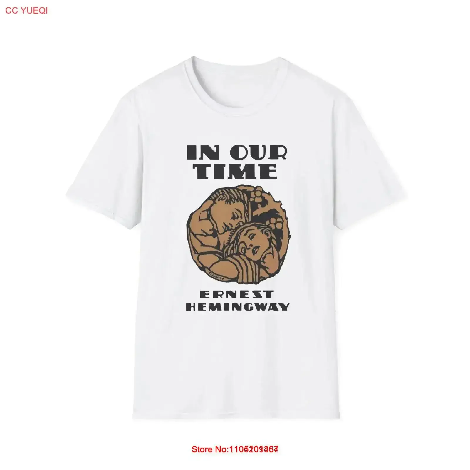 

1925 ernest hemingway book cover by cleo damianakes for in our time the T Shirt vintage Washed Versatile Casual Soft Breathable