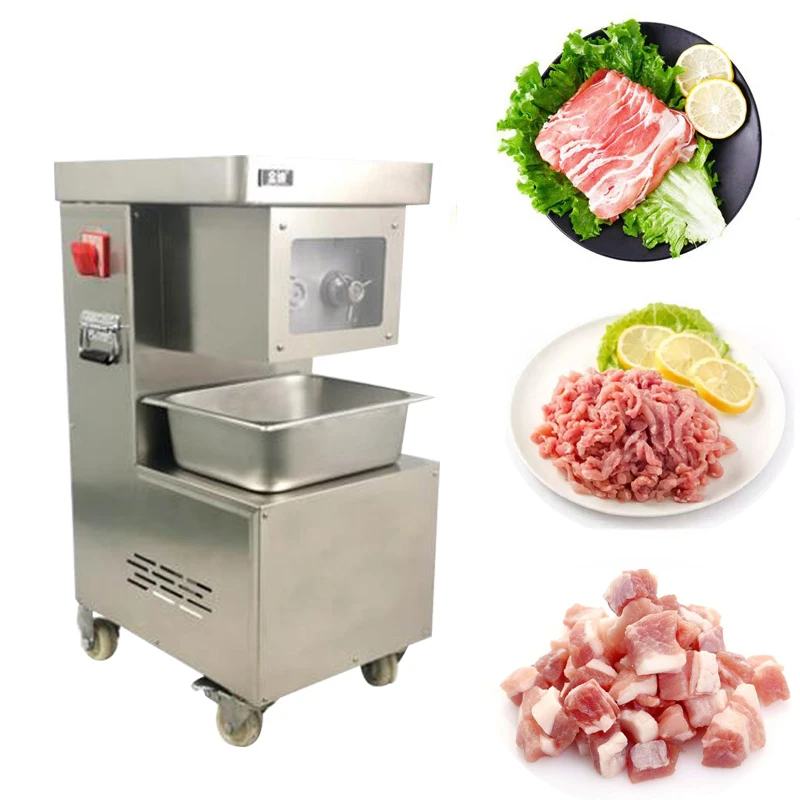 New Commercial Electric Stainless Steel Meat Slicer 3-Month Warranty Automatic Multi-function Detachable Design for Fresh Meat