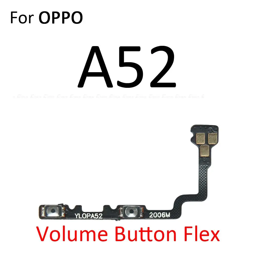 Interrupteur de commande pour OPPO A54 A53s A53 Global A52 A74, bouton de Volume, câble flexible, pièces de rechange