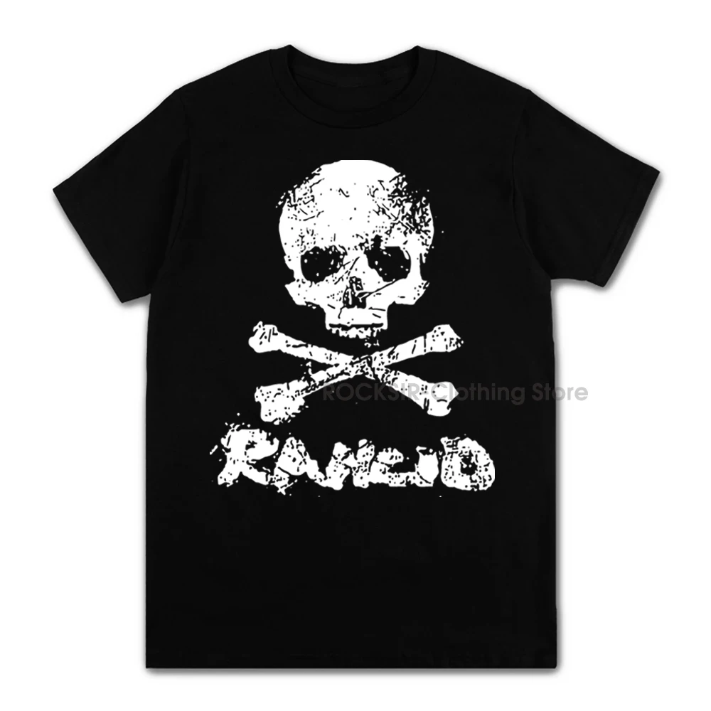 Mens Clothing Pop Punk Rancids Album Cool Skull Print Cotton Tees Short Sleeve Popular Unisex T Shirts Design Tops Streetwear