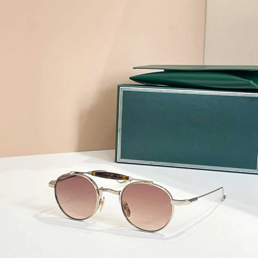 

JJMM Sunglasses DASAN Retro Round Design Luxury Vintage Fashion Trend Ultralight Titanium High Street Style Unisex 3A+ Quality