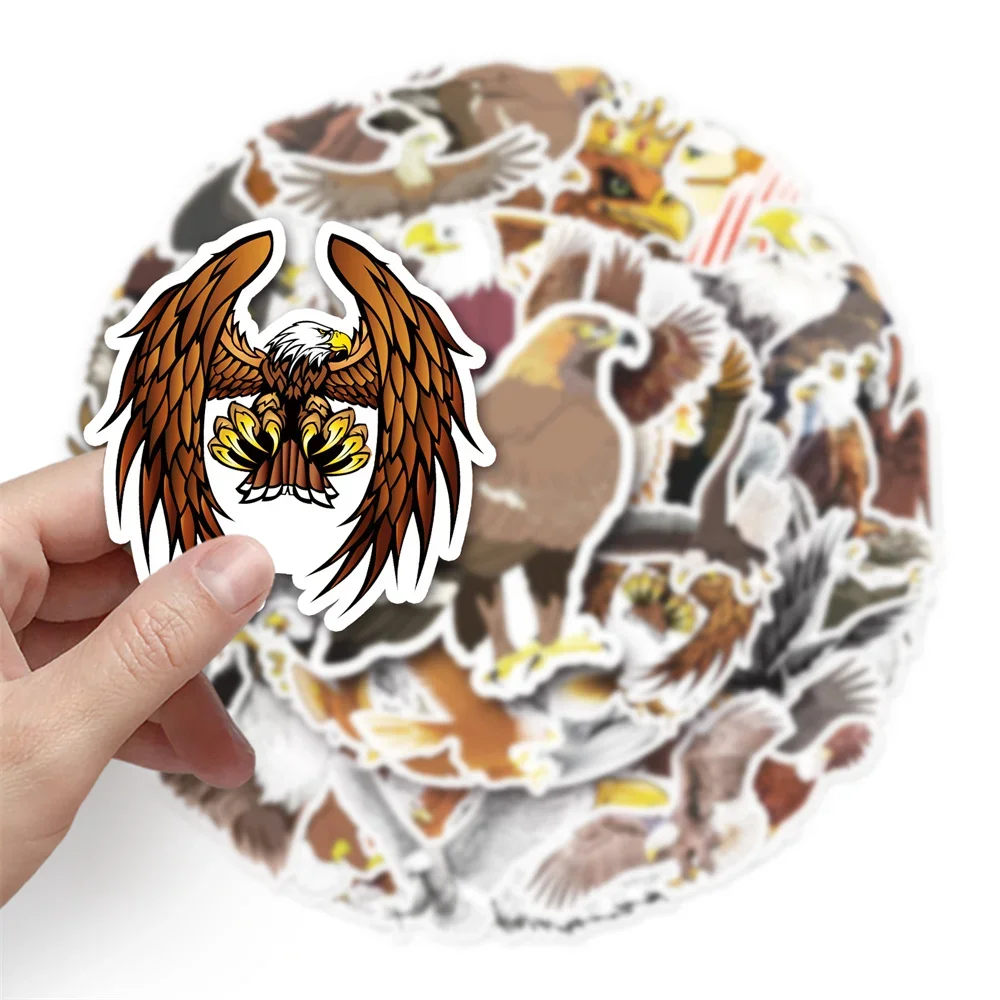 10/30/50PCS Ferocious Eagle Cartoon Sticker For Toys Luggage Laptop Ipad DIY Skateboard Guitar Refrigerator Motorcycle Wholesale