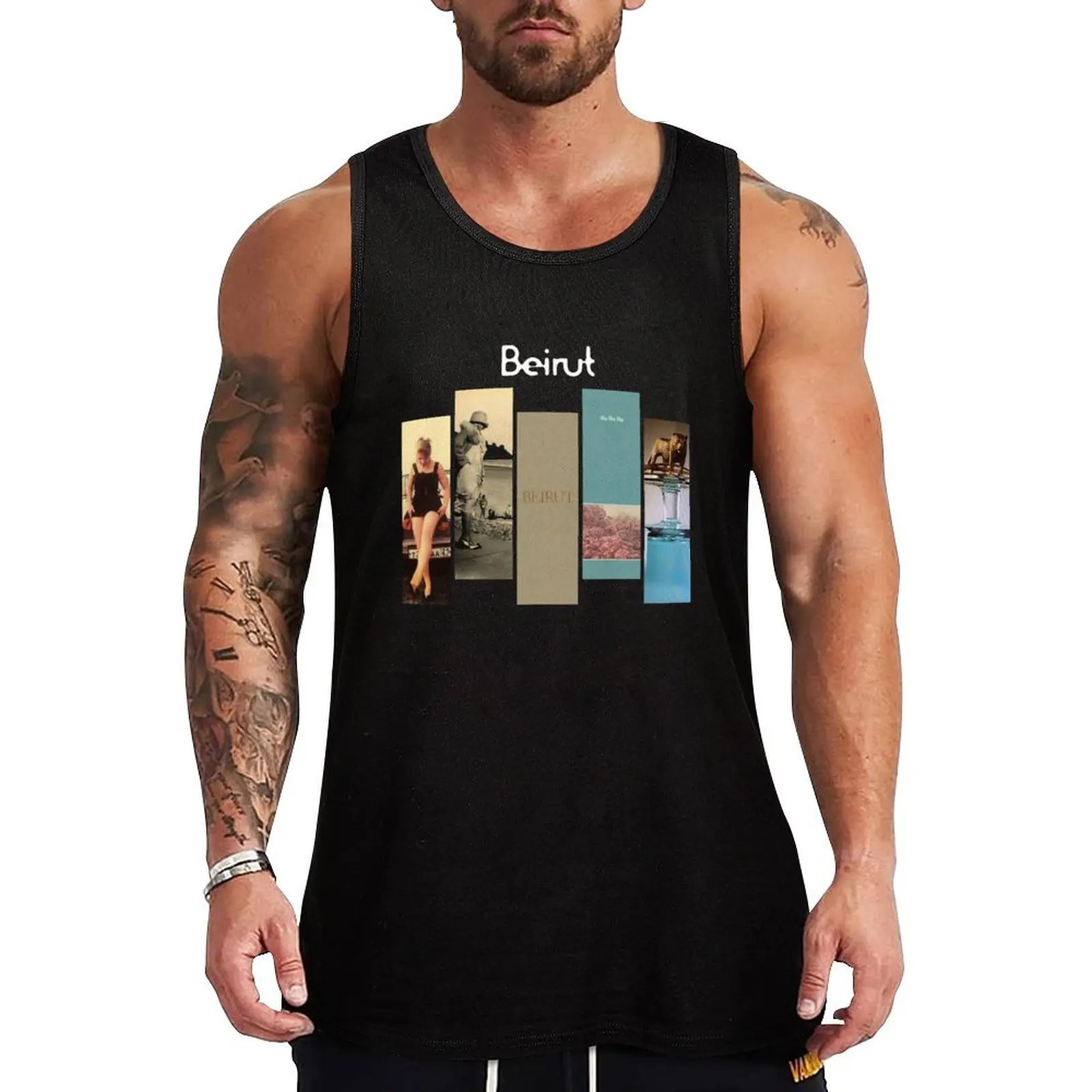 

Beirut discography Tank Top Casual Lounge Tank Top Sleeveless Loose Soft Shirt
