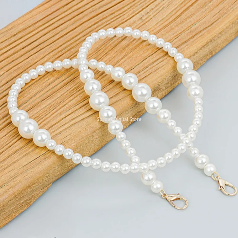 Universal Crossbody Phone Lanyard New Pearl Beaded Straps 80/100/120cm Length Strap for Mobile Phone Handbag Purse Pendants