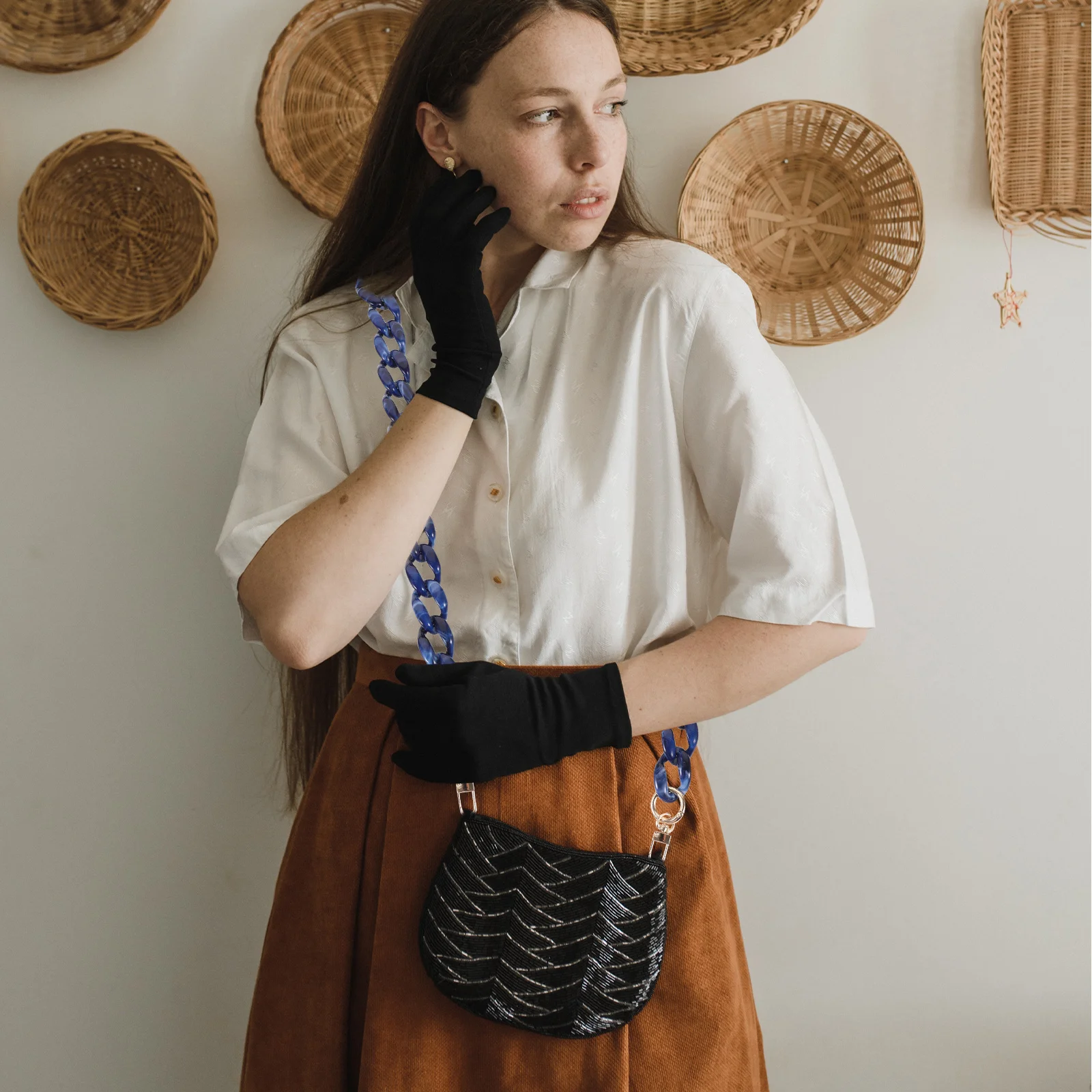 الاكريليك حقيبة سلسلة حزام حقيبة يد سلسلة استبدال محفظة حقيبة الكتف حزام قوي قابل للثقة استخدام متعدد الوظائف