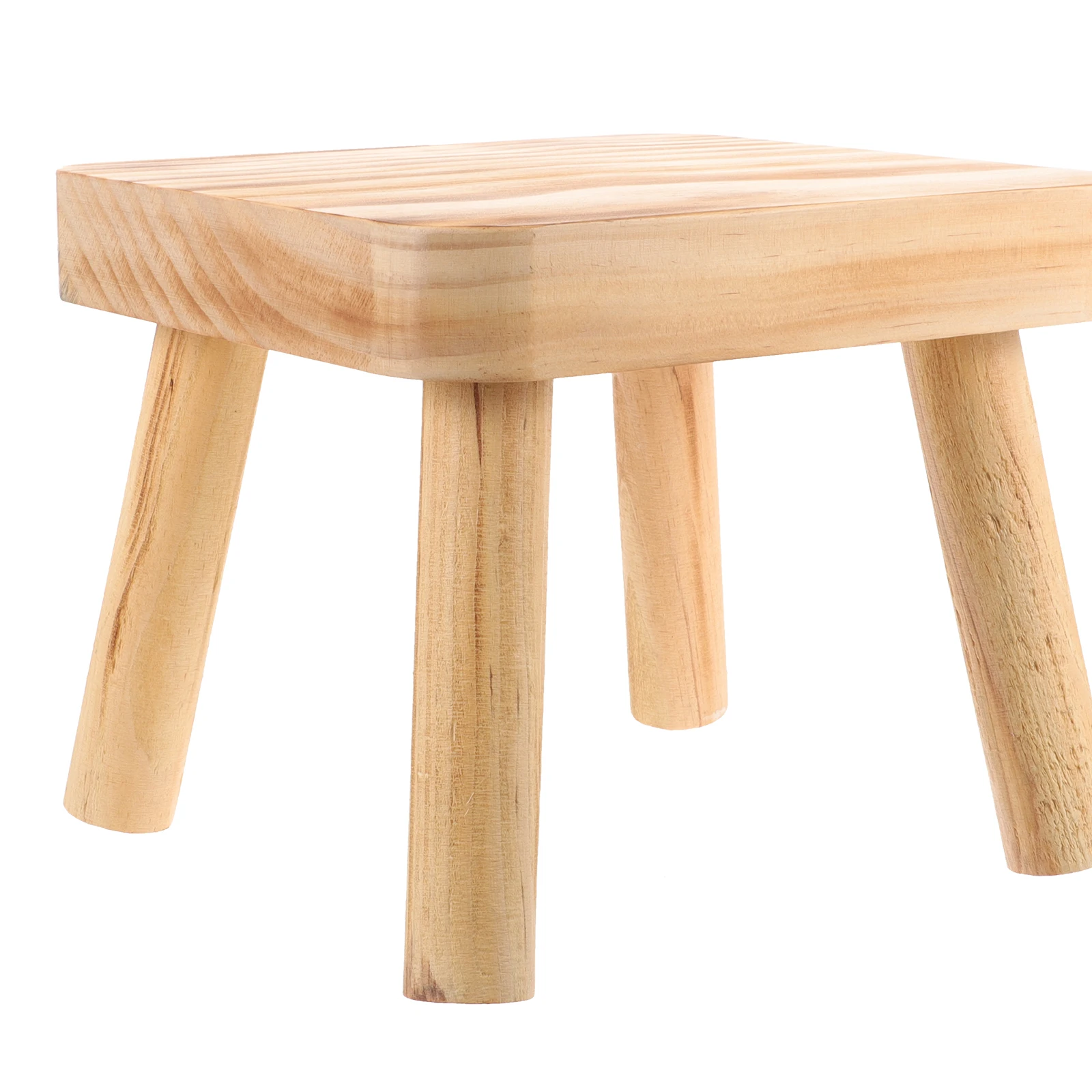 

1pcs Portable Wood Stool Small Step Stool For Kitchen Bedroom Bathroom Office Garden Outdoor Fishing Camping Adult Light Weight