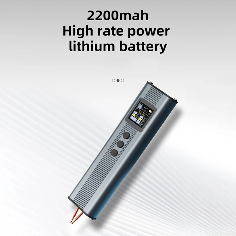 AT51-HR10 Spot เครื่องเชื่อมแบบพกพา Mini Handheld Digital Display Spot เครื่องเชื่อม 11 เกียร์ปรับ 2200 Mah จุดเชื่อมเครื่อง