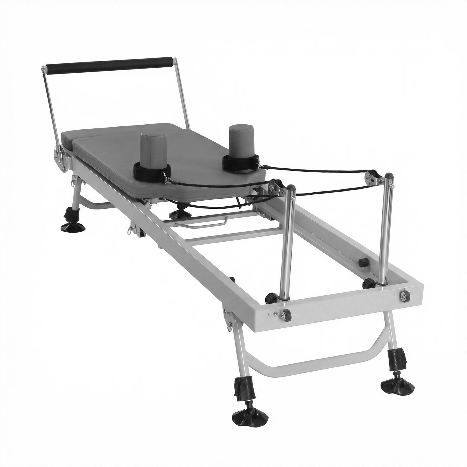 

78 In Foldable Pilates Machine with Springs Resistance Quick-Assembly Pilate Reformer 300 LBS Capacity Suitable for All Levels