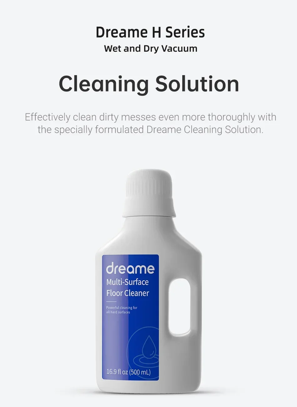 ForOriginal Dreame W10 Pro / H11 / H11 Max / H12 / H12 Pro / M12 Cleaning Fluid Cleaning Solution Accessories Modle:AWH5 (500ml)