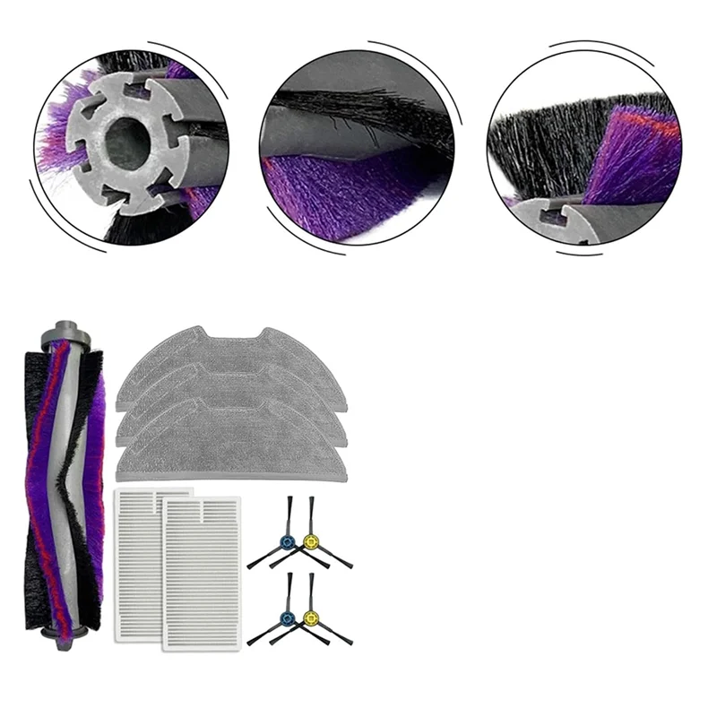 قطع غيار ABRG لـ Midea M9 لـ Eureka Nere10s E10S للمكنسة الكهربائية الروبوتية Obode A8، ملحقات الفرشاة الرئيسية