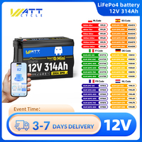 Wattcycle Lithium Iron Phosphate Battery With Bluetooth 12V 314Ah MINI home/ Outdoor Power Supply For RV/ Vans/ Golf Cart