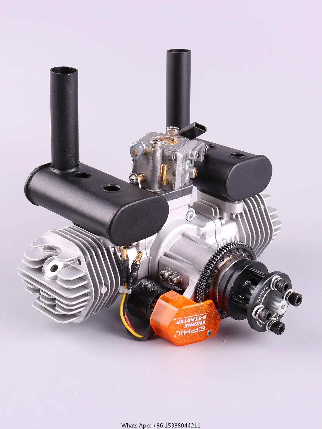 EPHIL XG-40cc-T PRO air craft Model Gasoline Engine Hot Head Electric Start Opposed Twin Cylinder Fixed Wing