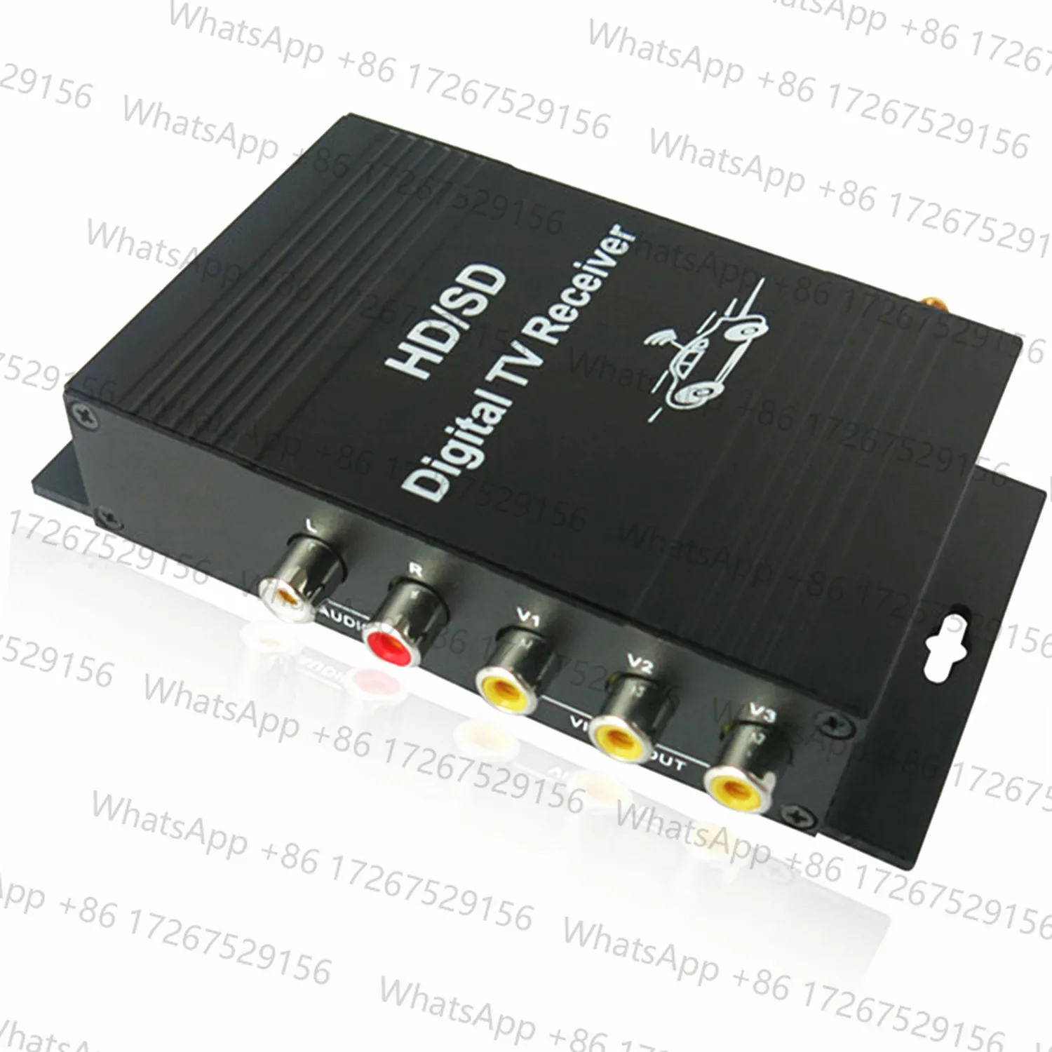 HD Car Digital TV Tuner Receive DVB-T MPEG-4 Dual 140-200KM/H SD for Europe Middle East Australia