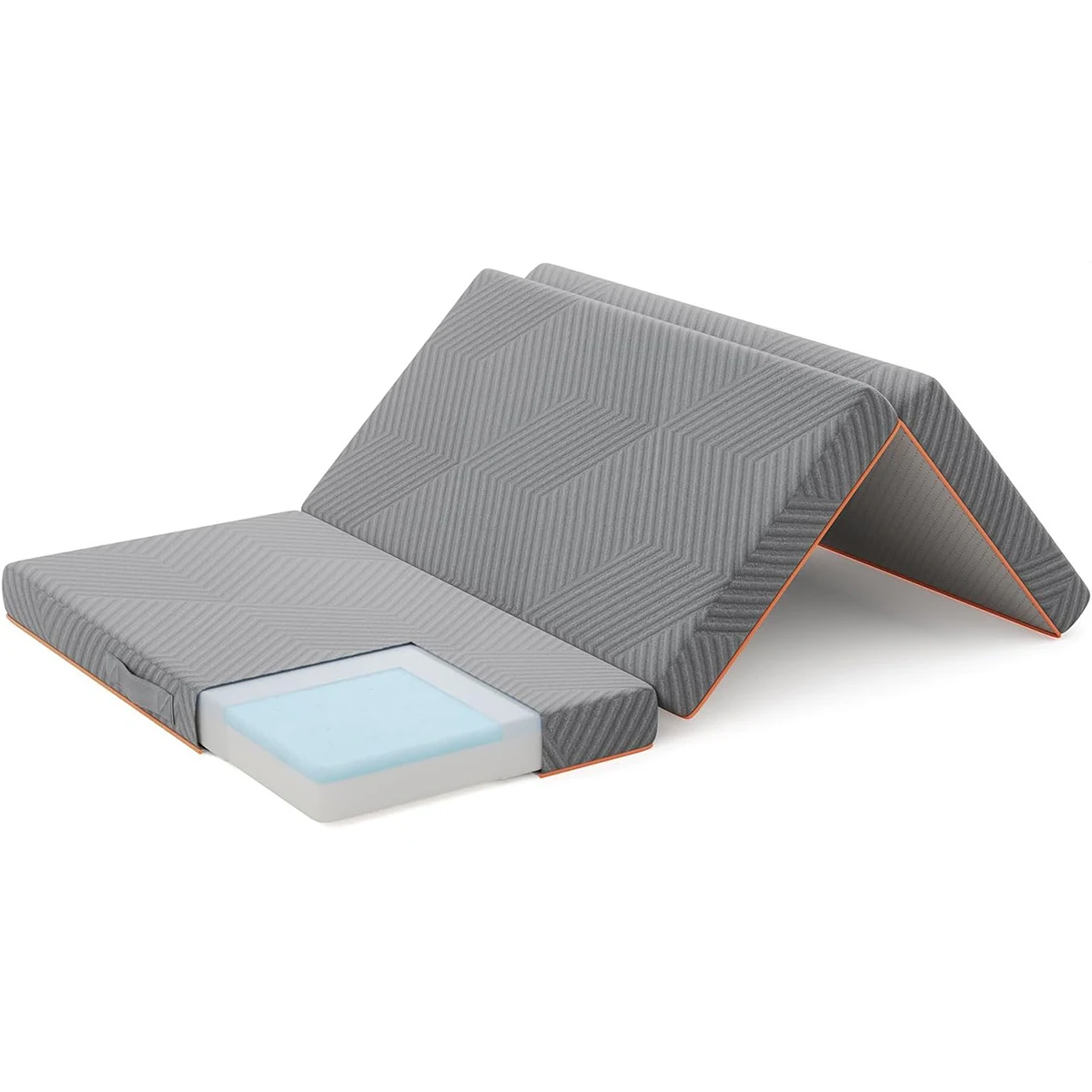 Matelas pliant Vesgantti, matelas pliable en mousse à mémoire de forme en gel de 10 cm, pour le camping, les voyages