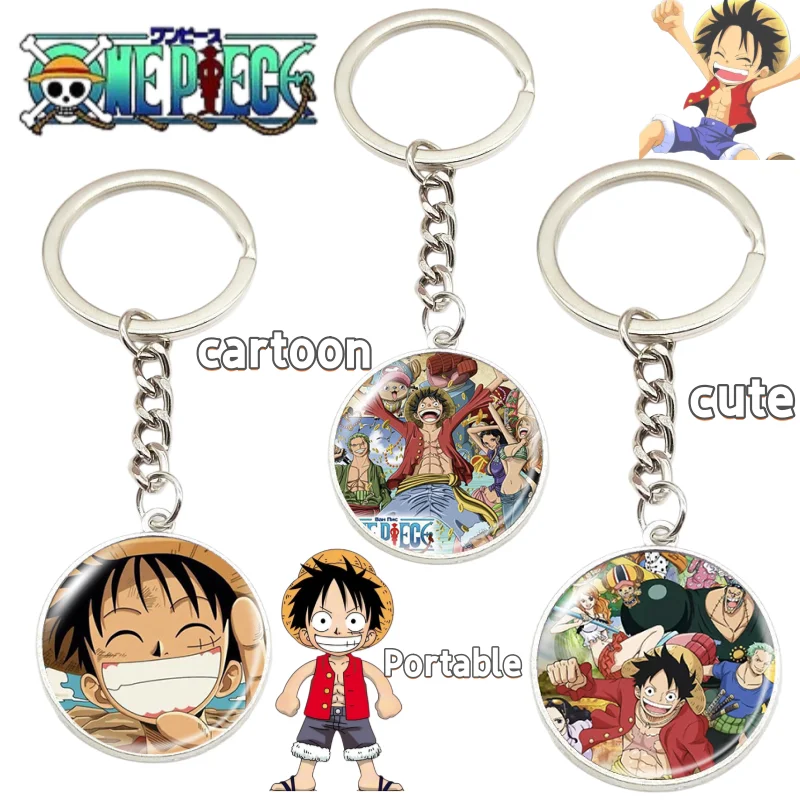 

One Piece keychain Luffy Zoro Nami Pendant cartoon cute fashion personality high-value creative portable backpack pendant gift