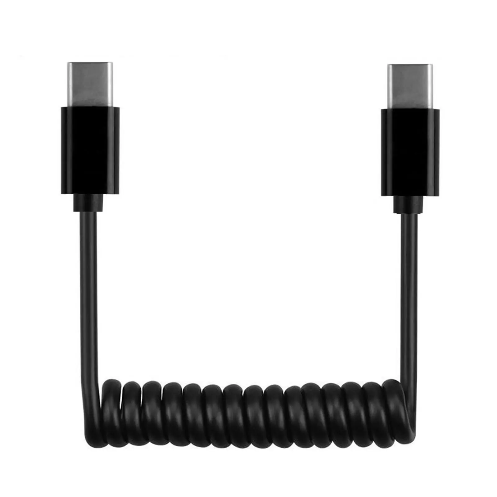 For Laptop Type C Cable Accessories Fast Charging Spiral Coiled Portable USB 3.1 Male Universal Smartphone Retractable Flexible