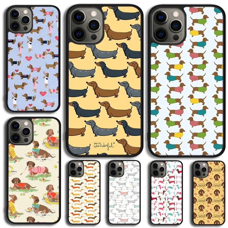 Dachshund Teckel Dackel Dog Phone Case For for iPhone 15 16 14 XR XS 11 12 13 Pro MAX Plus