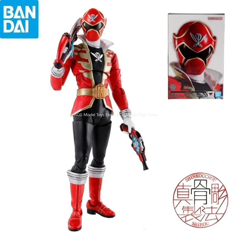 

In Stock Original Bandai S.H.Figuarts SHF Tokusatsu Kaizouku Sentai Gokaiger Gokai Red Action Figure Toys Collection Model Gift