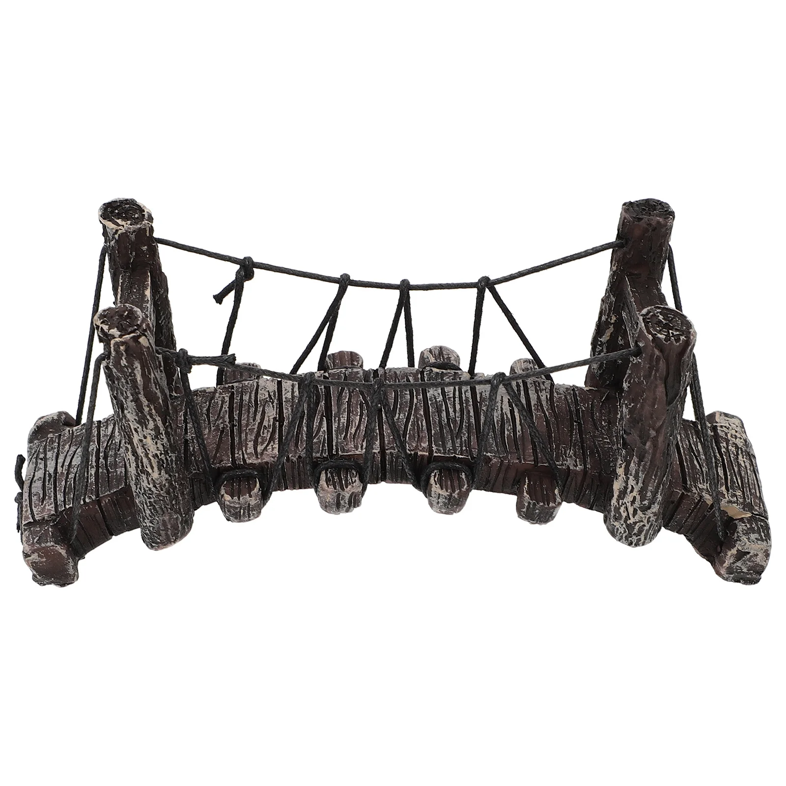 

Synthetic Resin Bridge Aquarium Ornament Fish Tank Decoration Natural Landscape Bridge Turtle Climbing Platform Aquatic Ornament
