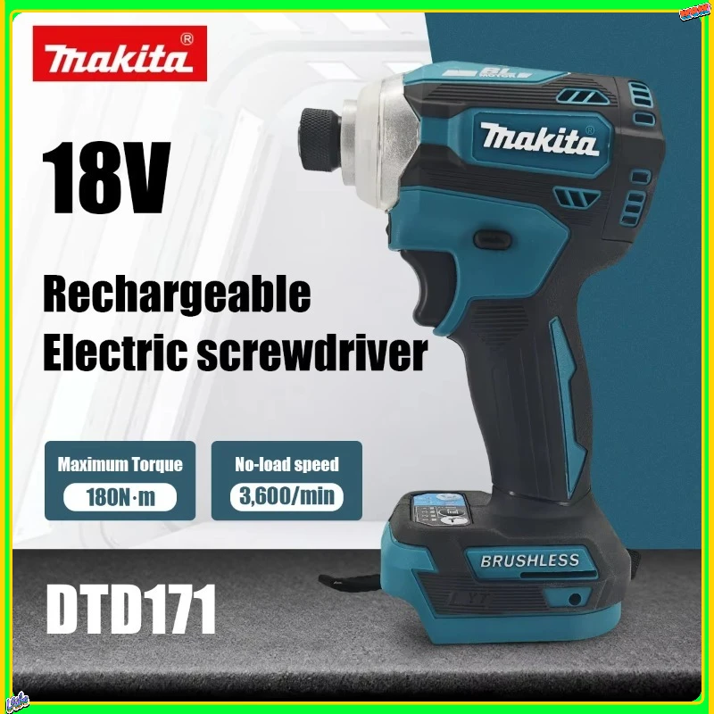 

Makita DTD171 brushless lithium screwdriver high torque electric driver impact driver Rechargeable 18V high power